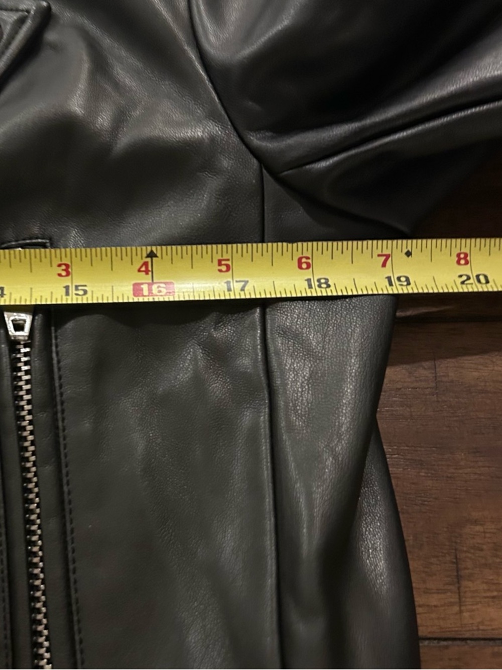 Grey Lab Anthropologie Faux Leather Biker Jacket Black Size Small - Picture 7 of 10